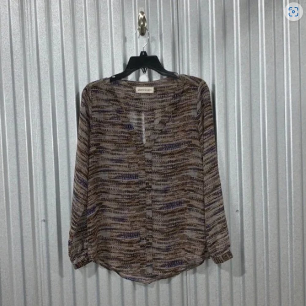 Printed Sheer Top